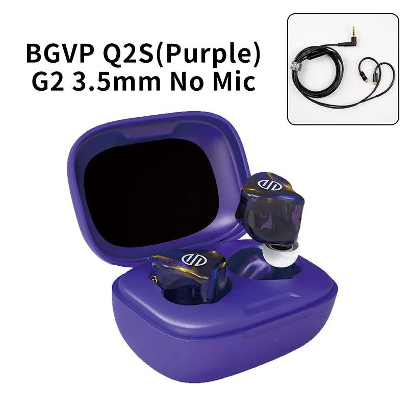 BGVP Q2S Wireless Headphones Tws Bluetooth5.2 Sport Earphones