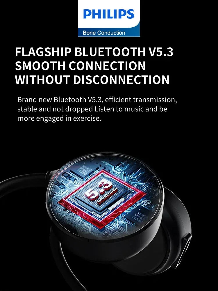 Philips TAA1609 Wireless Bluetooth 5.3 Bone Conduction Headphone