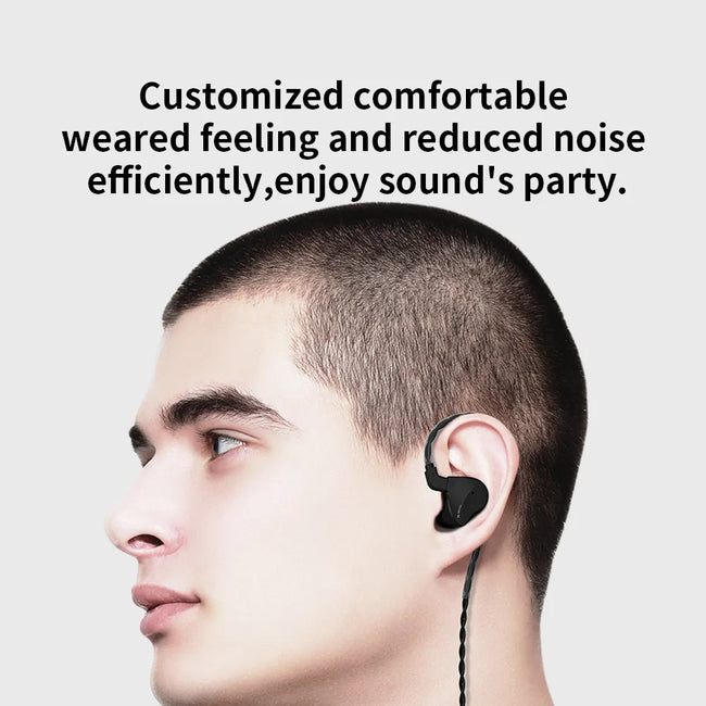 CVJ Mirror 2BA+1DD Hybrid Drive Earphones 6 Units In Ear Earbuds