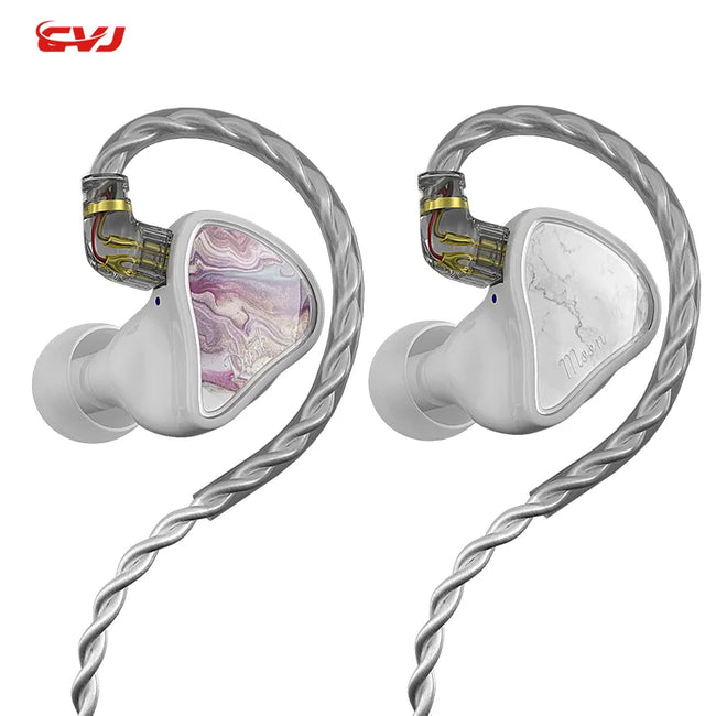 CVJ HIFI Bass Wire Earbuds In Ear Resin Earphones