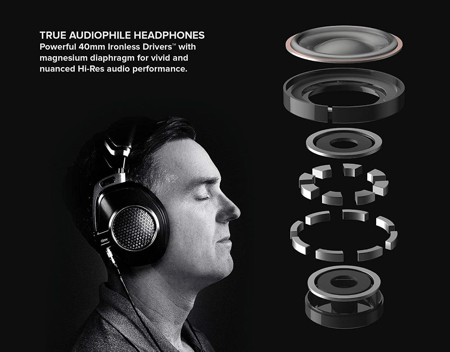 Cleer Next Wired Gaming Hifi Innovative Ironless Headphone