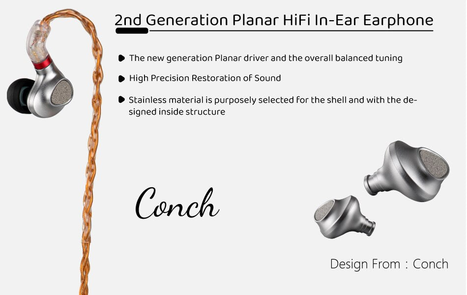 TINHIFI P2  2nd Generation Planar HiFi In-Ear Earphone