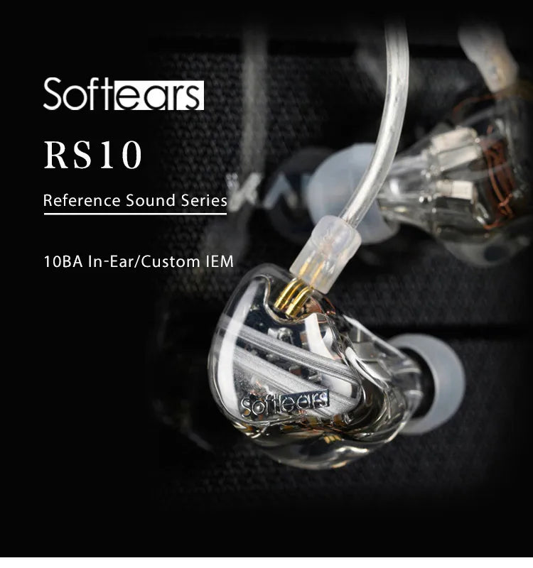 Softears RS10 10BA IEM Reference Sound Series In-Ear Monitor Earphone