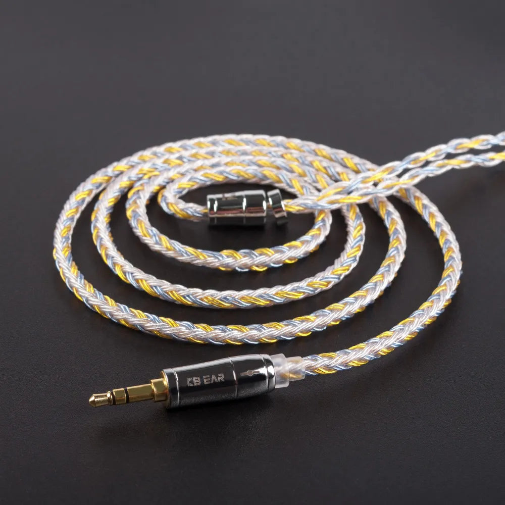 KBEAR 16 Core Silver Plated Upgrade Earphone Cable