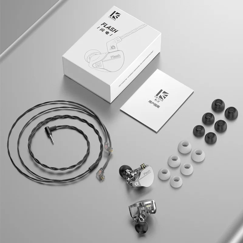 KBEAR Flash Dual Drviers Hybrid In-Ear HiFi Earphones