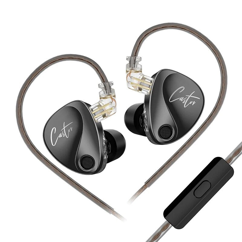 KZ Castor 2DD Dynamic High-end Tunable Balanced Armature Earbuds
