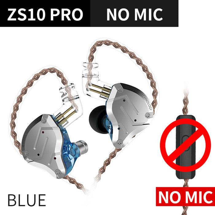 KZ ZS10 PRO X Upgraded 1DD+4BA Hybrid Driver HiFi IEMs In-Ear Monitors