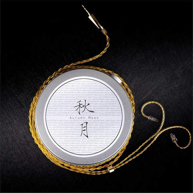MOONDROP Autumn Moon Gold Plated Earphone Upgrade Cable