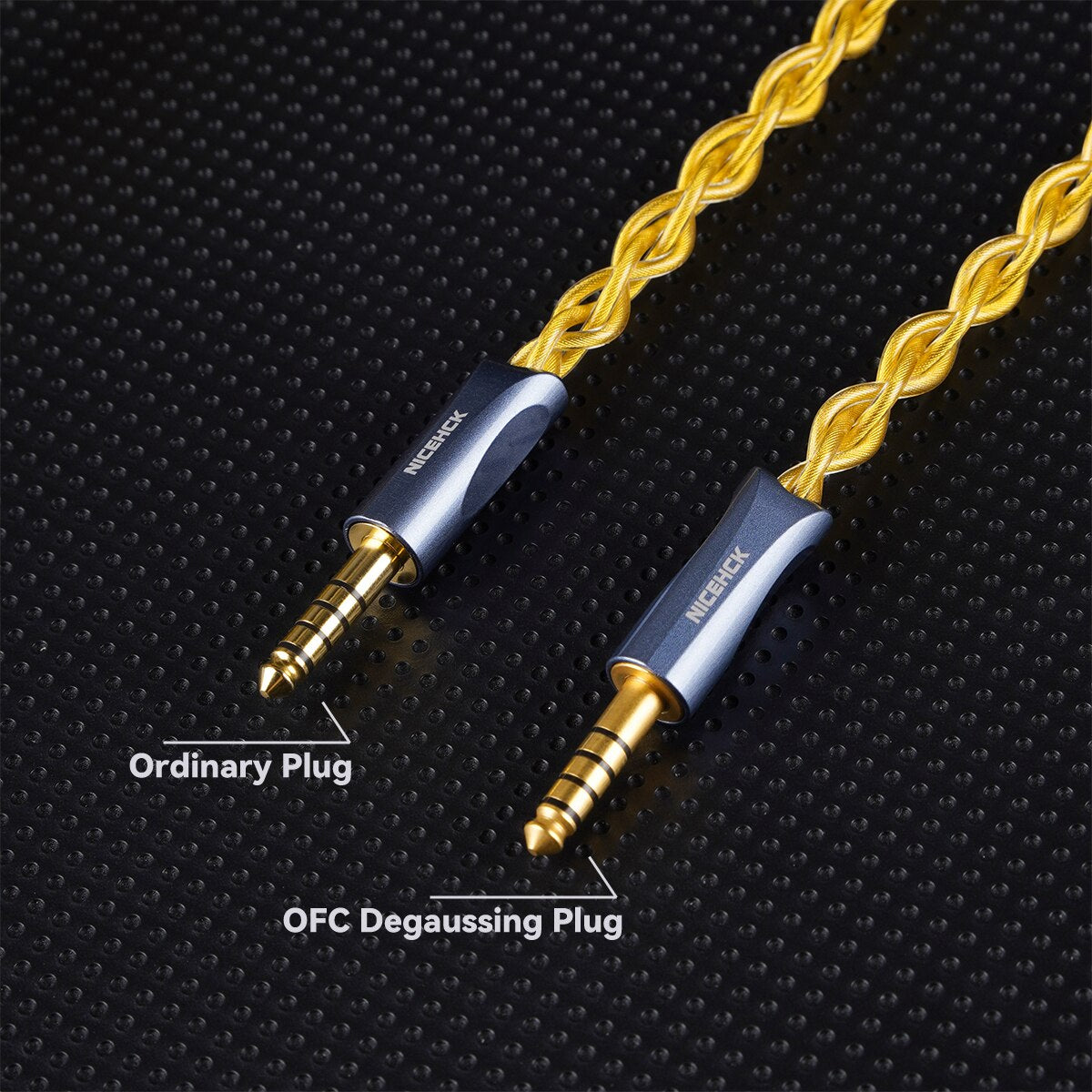 NICEHCK AuKing Flagship 7N OCC 4N Gold Plated HiFi Earphone Cable