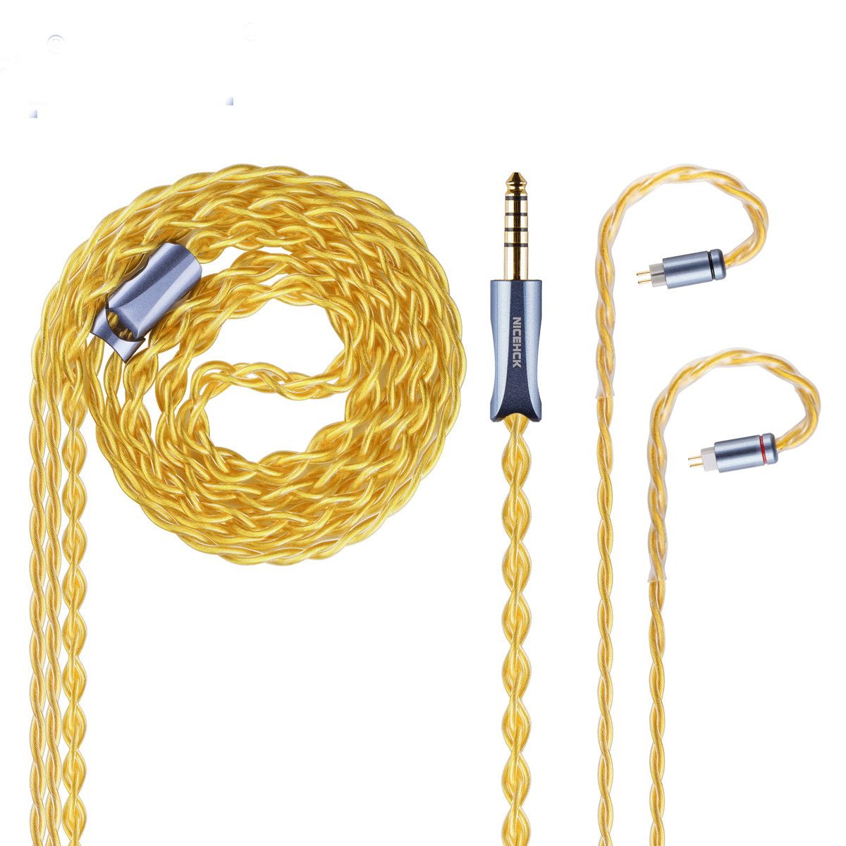 NICEHCK AuKing Flagship 7N OCC 4N Gold Plated HiFi Earphone Cable