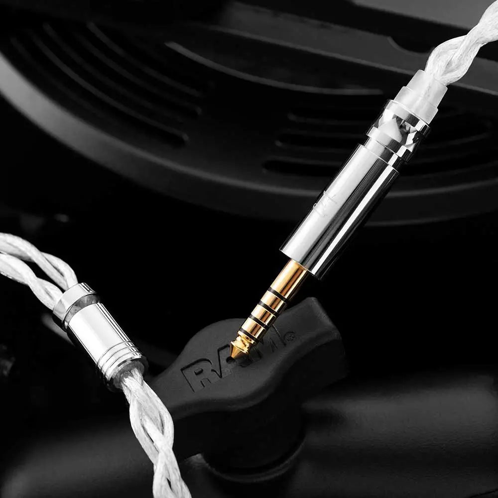 QoA Whisky 5N OCC Alloy Copper Silver Plated Earphone Modular Upgrade Cable