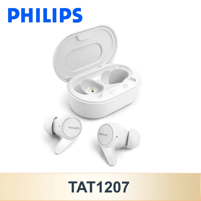 New Philips TAT1207 Earphone Wireless Bluetooth 5.2 Headphone