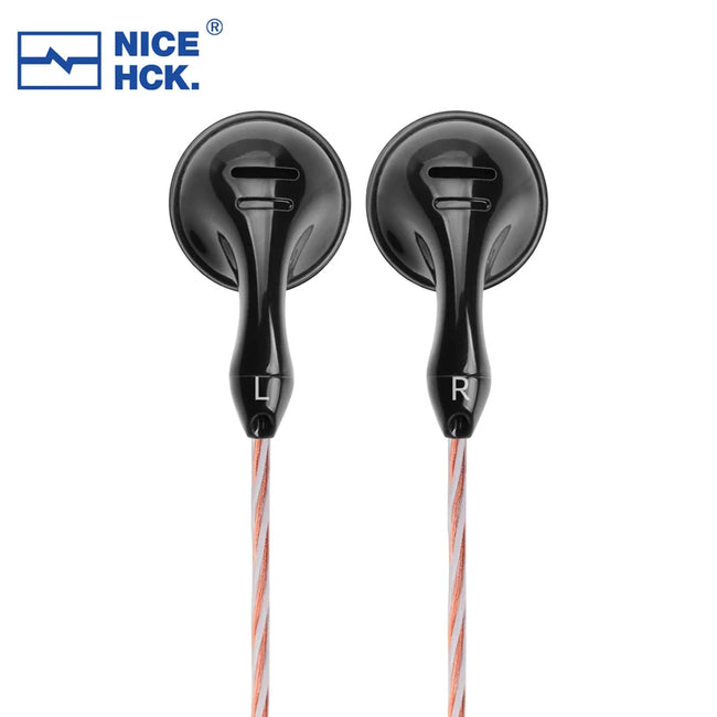 NiceHCK B70 3.5/4.4mm Plug Bright Surface IEM HIFI Microphone Earbud