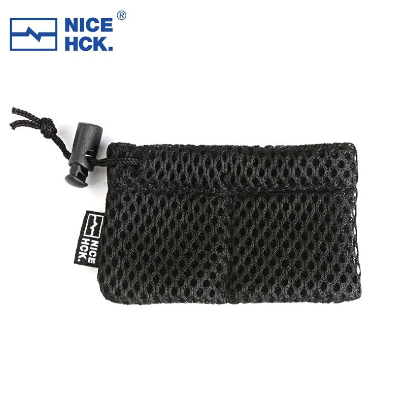 NiceHCK Black Mini Polyester Mesh Carrying Bag