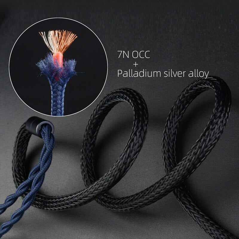 NiceHCK DragonScale 7N OCC+ Palladium Silver Alloy Mixed Earphone Cable