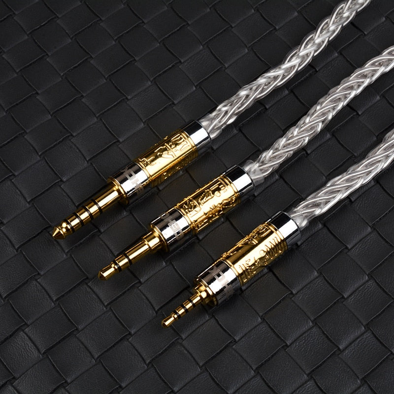 NiceHCK MoonGod Japan Silver Earphone Upgrade Cable