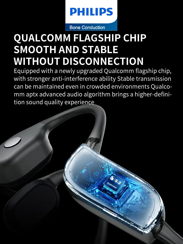Philips TAN5609 Bone Conduction Headphone Wireless Bluetooth Sports Earbuds