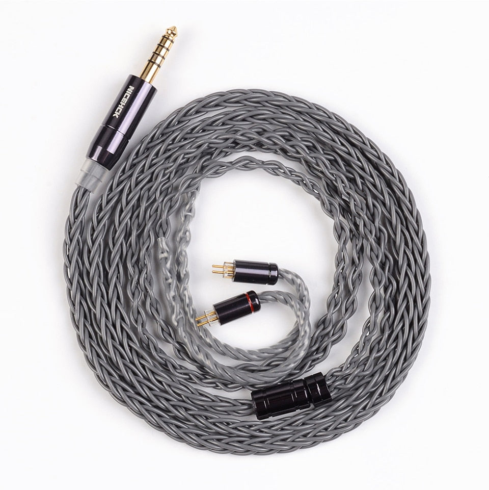 NiceHCK GreyCloud 6N Silver Coated HIFI Earphone Upgrade Cable