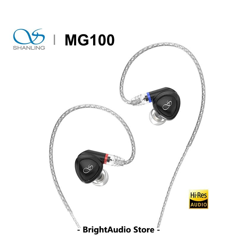 SHANLING MG100 Dynamic HiFi Music Earphones IEM Hi-Res Audio Earbuds