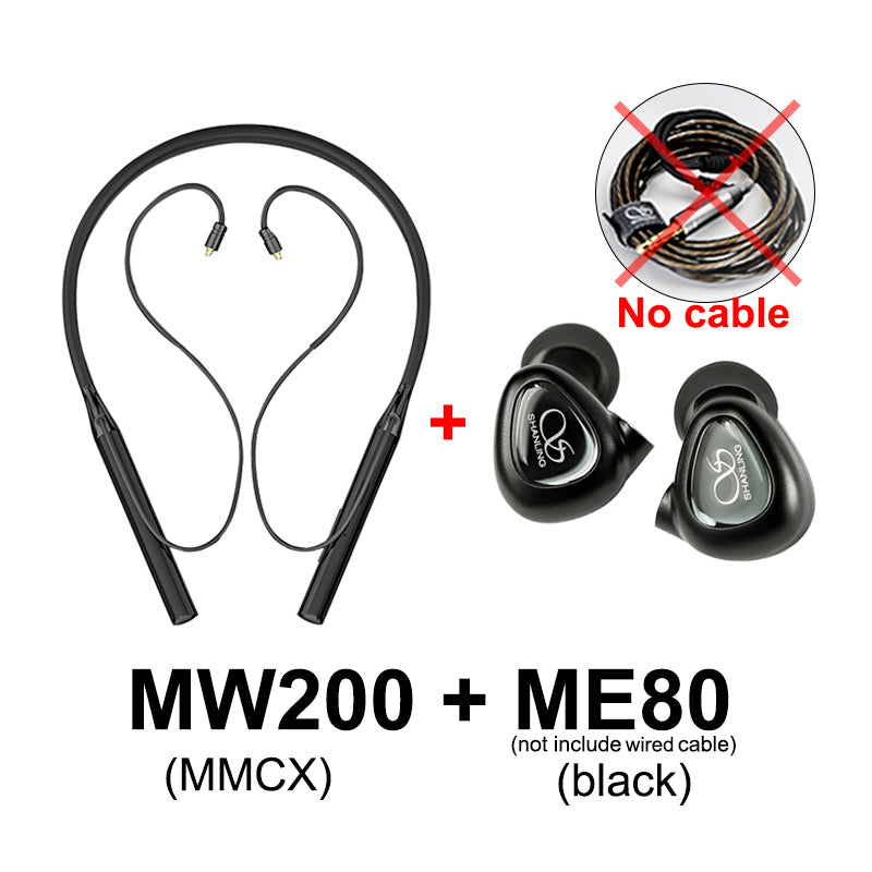 SHANLING MW200 MMCX+ME80 Set Bluetooth Neckband HIFI Earphone