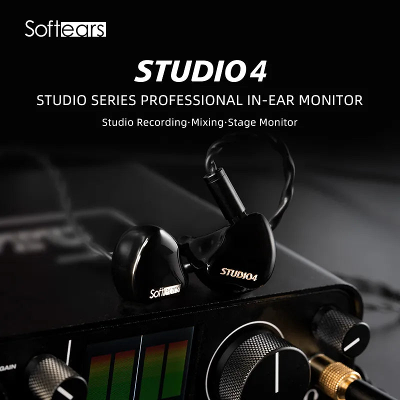 Softears Studio4 4BA Driver In-Ear Monitors Earphones