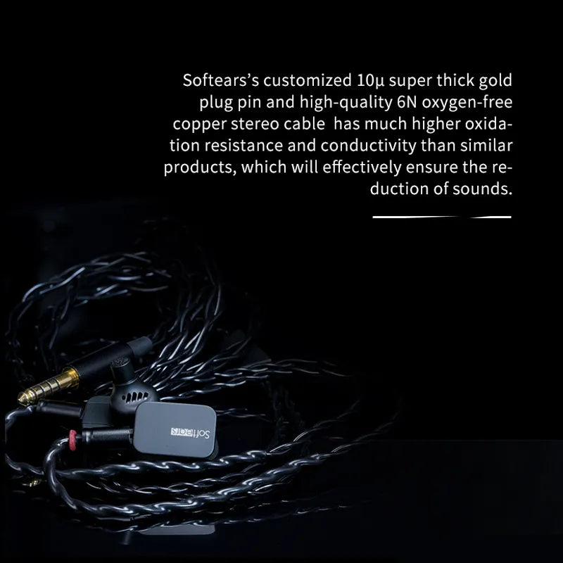 Softears Twilight Earphone 10mm Dynamic Earbuds with 0.78 2Pin Cable
