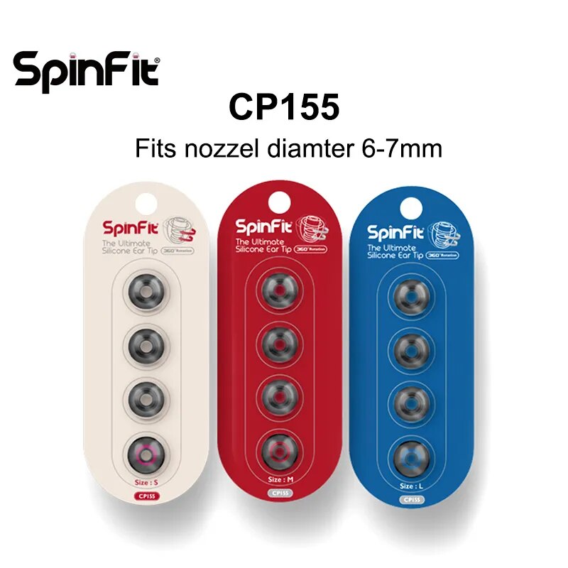 SpinFit CP155 Silicone Ear Tips for Earphone