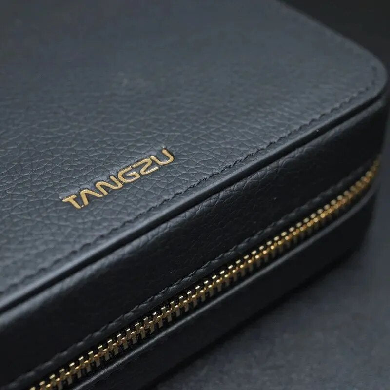 TANGZU Black Earphone Bag HIFI Carrying Case Storage Accessories