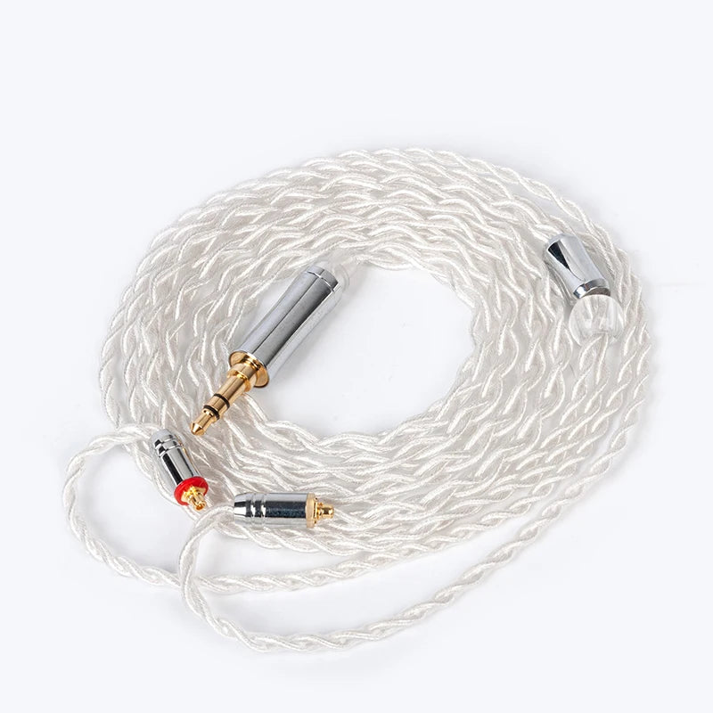 TRI Through 4 Core 5N Single Crystal Copper Silver-plated Earphone Cable