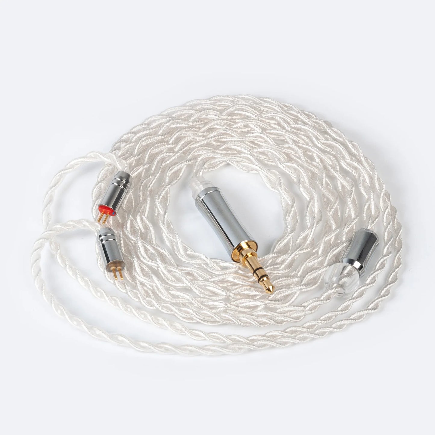 TRI Through 4 Core 5N Single Crystal Copper Silver-plated Earphone Cable