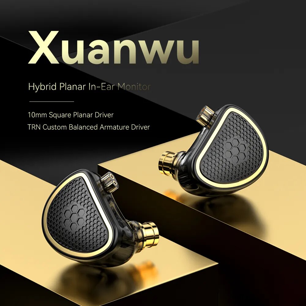 TRN SPD+BA Xuanwu In Ear Earphone Hybrid Planar In-Ear Monitor