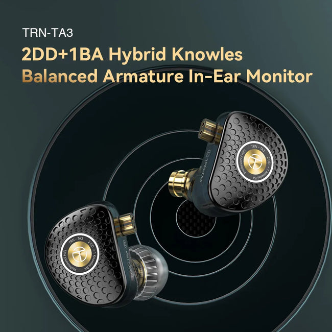 TRN TA3 Headset Hi-FI 1BA 2DD In-ear Monitors