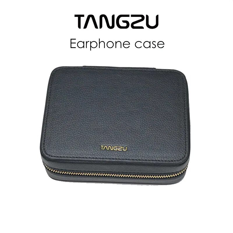 TangZu PU Zipper Digital Earphone Earbud HiFi Storage