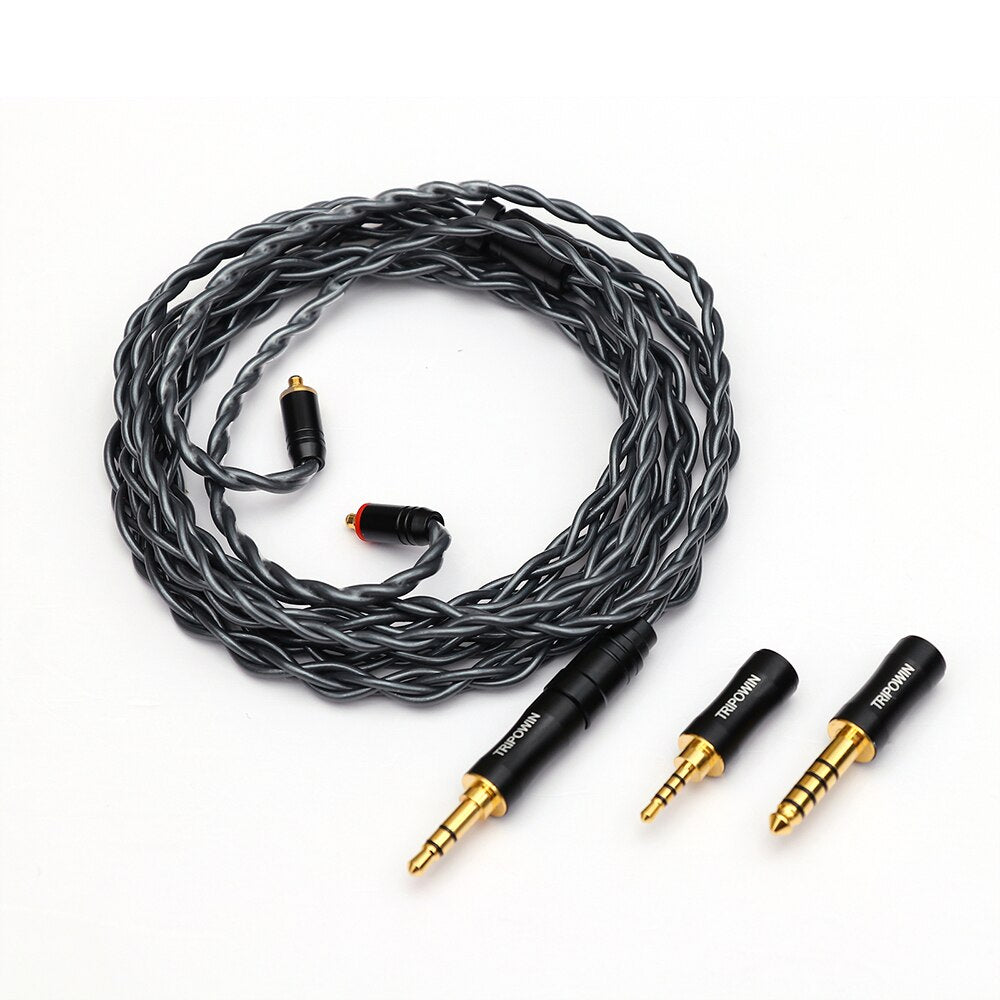 Tripowin Noire Earphone Cable 4Core 24AWG OCC Upgraded Cable