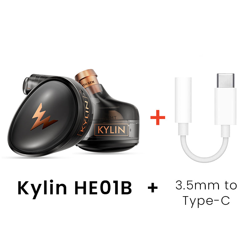 Whizzer Kylin HE01B PU + PEEK Composite Diaphragm in-Ear Earphone