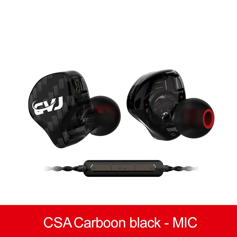 CVJ CSA Wired Earphones 1DD+1BA Hybrid Drive In Ear Monitor